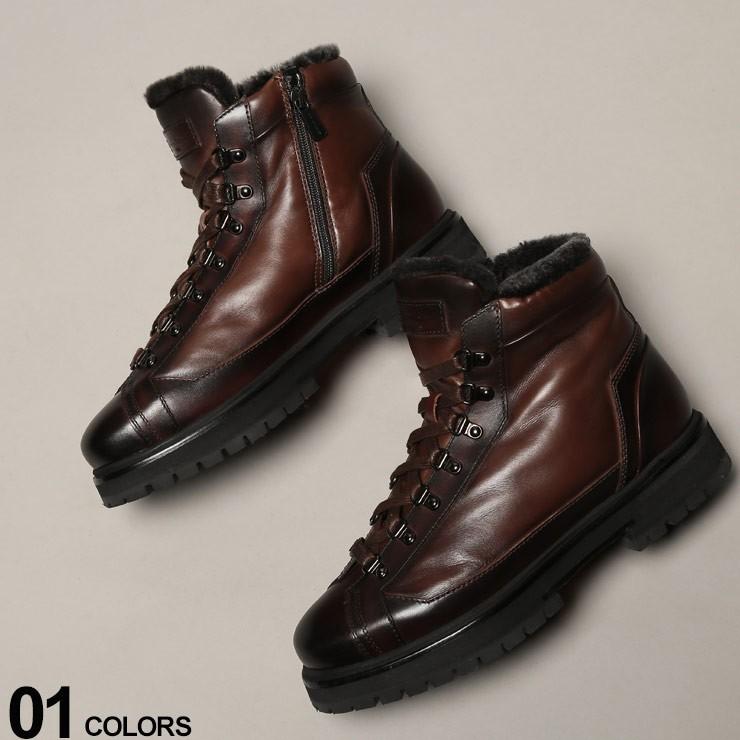 サントーニ Santoni ブーツ マウンテンブーツ レザー ファー ライニング ブランド メンズ 靴 シューズ ショートブーツ Saonnt50 ゼンオンライン 通販 Yahoo ショッピング