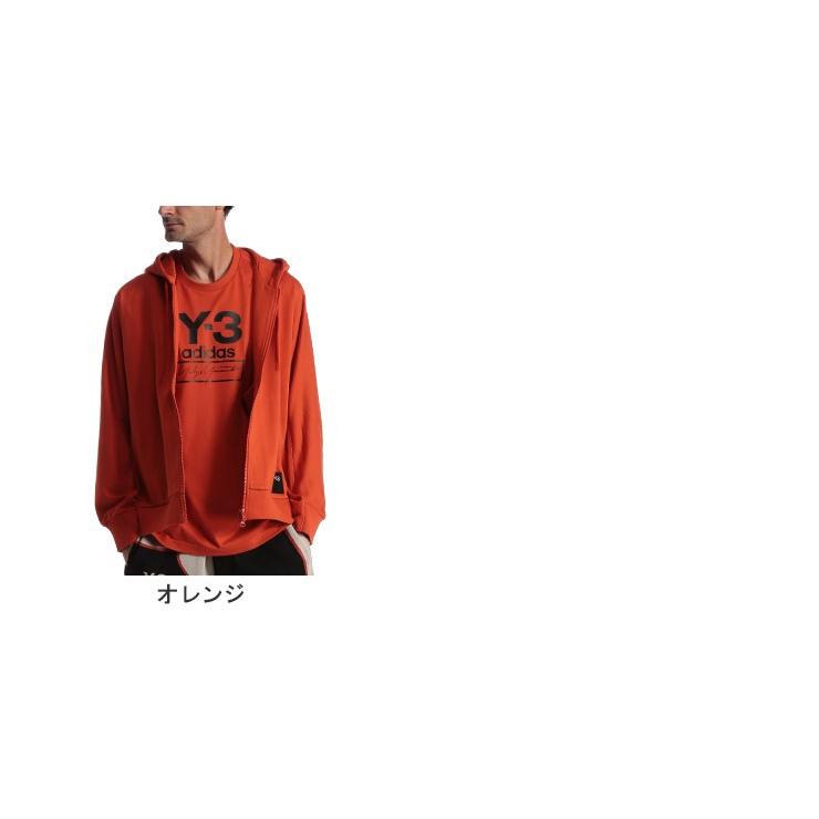 Y 3 ワイスリー パーカー スウェット ロゴ フルジップ Stacked Badge Orange ブランド メンズ トップス フード アディダス Yohji Yamamoto Y3fj0439 ゼンオンライン 通販 Yahoo ショッピング