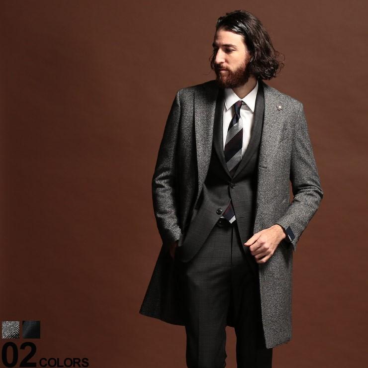 ラルディーニ メンズ コート Lardini チェスターコート ヘリンボン ウール ブランド ロング チェスター ヘリンボーン Ldrp ゼンオンライン 通販 Yahoo ショッピング