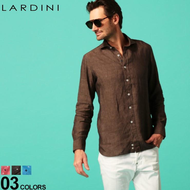 ラルディーニ メンズ シャツ Lardini 麻100 麻シャツ ホリゾンタルカラー 長袖 リネンシャツ ブランド トップス Ldciroeic1194 ゼンオンライン 通販 Yahoo ショッピング