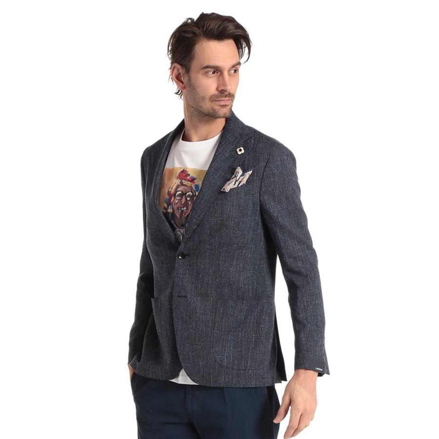 ラルディーニ メンズ ジャケット Lardini リネン シングル 2ツ釦 2b ブランド アウター テーラード 麻 ウール サマージャケット Ld534aqrp ゼンオンライン 通販 Yahoo ショッピング