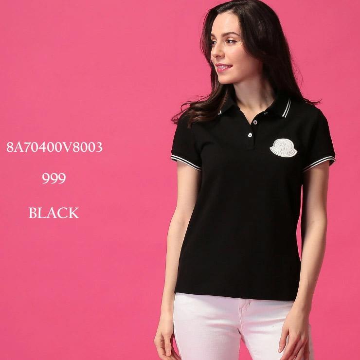 モンクレール レディース ポロシャツ Moncler ビッグワッペン ロゴ ライン 半袖 鹿の子 ブランド 黒 トップス ポロ Mcl8av8003 15 ゼンオンライン 通販 Yahoo ショッピング