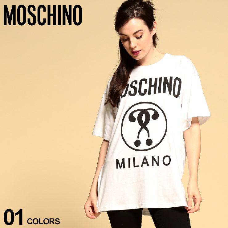 モスキーノ レディース Tシャツ 半袖 Moschino ロゴ プリント クルーネック ブランド トップス プリントt ロゴt Mhla ゼンオンライン 通販 Yahoo ショッピング