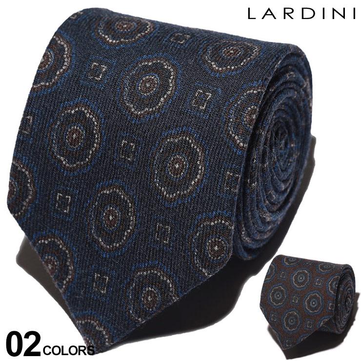 ラルディーニ メンズ ネクタイ Lardini ウール 花柄 小紋柄 ブランド ウールタイ タイ 茶 紺 Ldcrc8imb ゼンオンライン 通販 Yahoo ショッピング