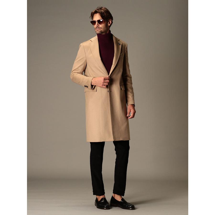 ラルディーニ メンズ コート Lardini カシミヤ ロング チェスターコート ブランド アウター カシミア キャメル 黒 Ldimc ゼンオンライン 通販 Yahoo ショッピング
