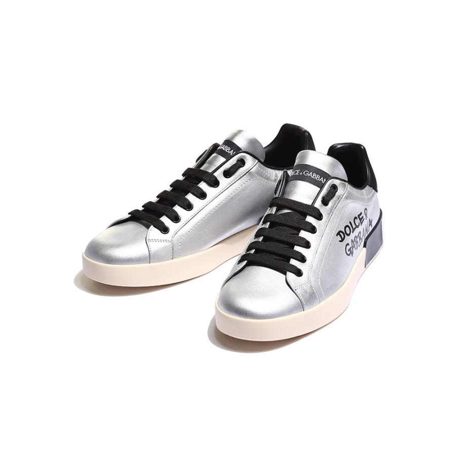 ドルチェ ガッバーナ メンズ スニーカー Dolce Gabbana ドルガバ メタリック ロゴ ローカット ブランド シューズ 靴 シルバー Dgcs1772aw151 18 ゼンオンライン 通販 Yahoo ショッピング