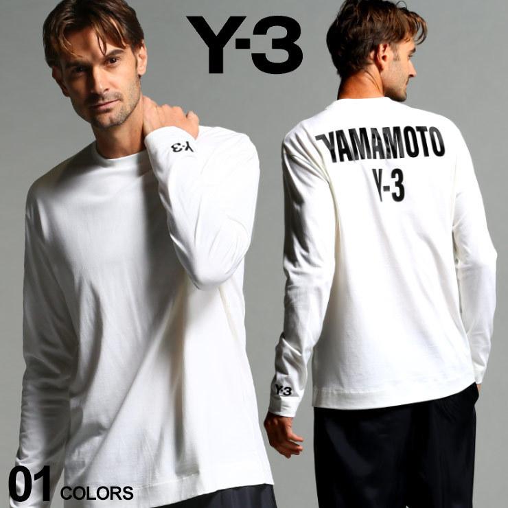 Y 3 メンズ Tシャツ 長袖 ワイスリー バックプリント クルーネック Gfx Ls Tee 白 ブランド トップス カットソー ロンt Yohji Yamamoto Y3gk4367 ゼンオンライン 通販 Yahoo ショッピング