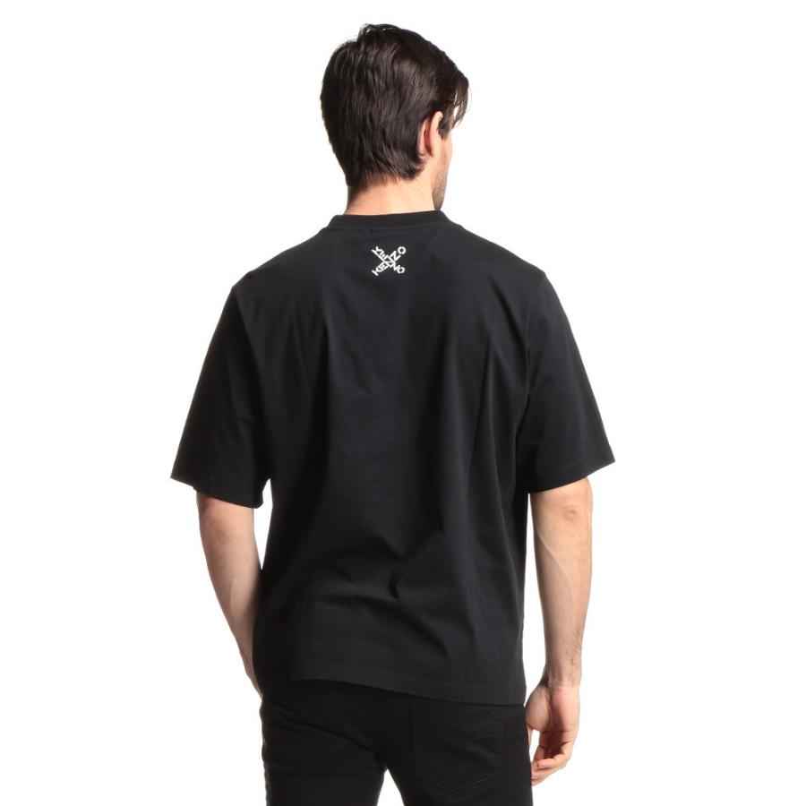 KENZO メンズ Tシャツ ケンゾー ロゴ プリント クルーネック 半袖 