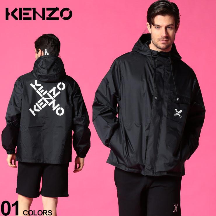 KENZO メンズ ナイロンジャケット ケンゾー フード ロゴ KENZO メンズ ナイロンジャケット ケンゾー フード ロゴ