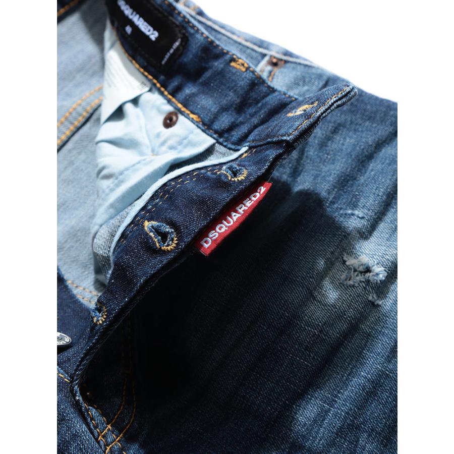 ディースクエアード メンズ デニムパンツ DSQUARED2 ダメージ加工 ロゴ ディースクエアード メンズ デニムパンツ DSQUARED2 ダメージ加工 ロゴ