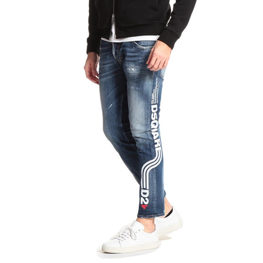 ディースクエアード メンズ デニムパンツ DSQUARED2 ダメージ加工 ロゴ ディースクエアード メンズ デニムパンツ DSQUARED2 ダメージ加工 ロゴ