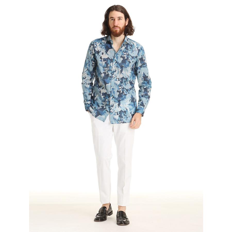 Gabriele Pasini ガブリエレ パジーニ 総柄 ホリゾンタルカラー 長袖 シャツ ブランド メンズ トップス 柄シャツ コットンシャツ Gp17genogp1722 ゼンオンライン 通販 Yahoo ショッピング