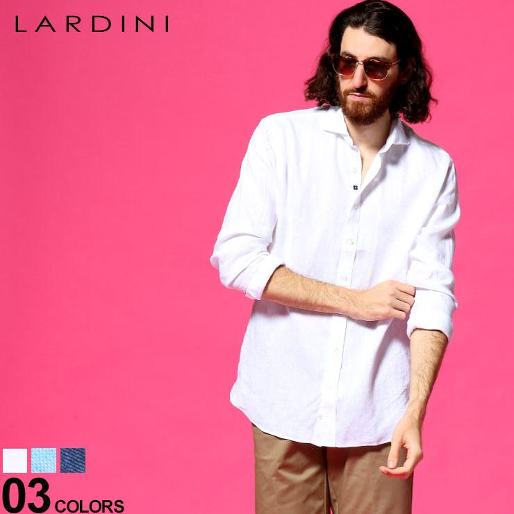 Lardini ラルディーニ 麻100 ホリゾンタルカラー 長袖 シャツ ブランド メンズ トップス 麻シャツ リネン Ldciroelc14 ゼンオンライン 通販 Yahoo ショッピング
