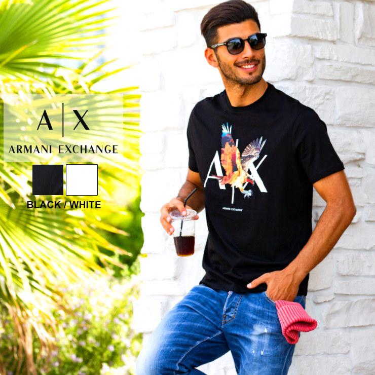 アルマーニエクスチェンジ メンズ Armani Exchange イーグル ロゴ プリント クルーネック 半袖 Tシャツ ブランド トップス コットン Ae3kztnezjh4z ゼンオンライン 通販 Yahoo ショッピング