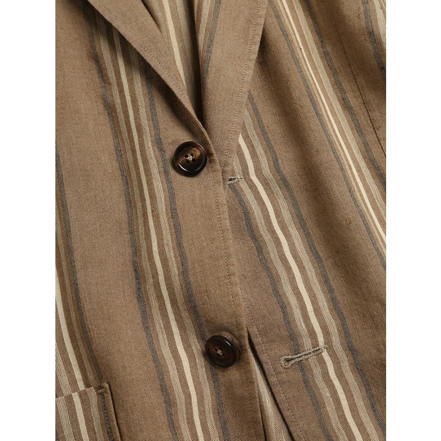 ラルディーニ Lardini メンズ 麻ジャケット ストライプ シングル 2ツ釦 シャツ ジャケット ブランド テーラード リネン Ldamac1390 ゼンオンライン 通販 Yahoo ショッピング