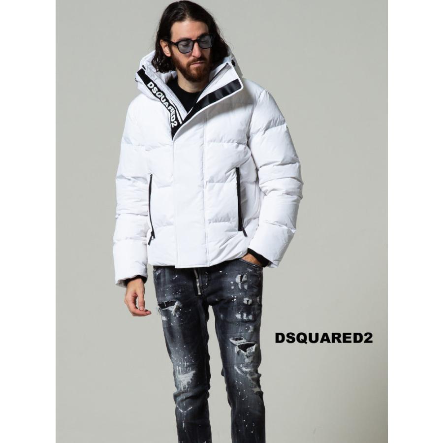 DSQUARED2 ディースクエアード フード フルジップ ダウンジャケット  