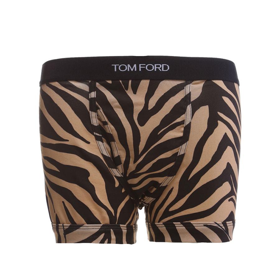 TOM FORD アニマルプリント ボクサーパンツ TOM FORD トムフォード メンズ 下着 ボクサー ゼブラ柄 前開き