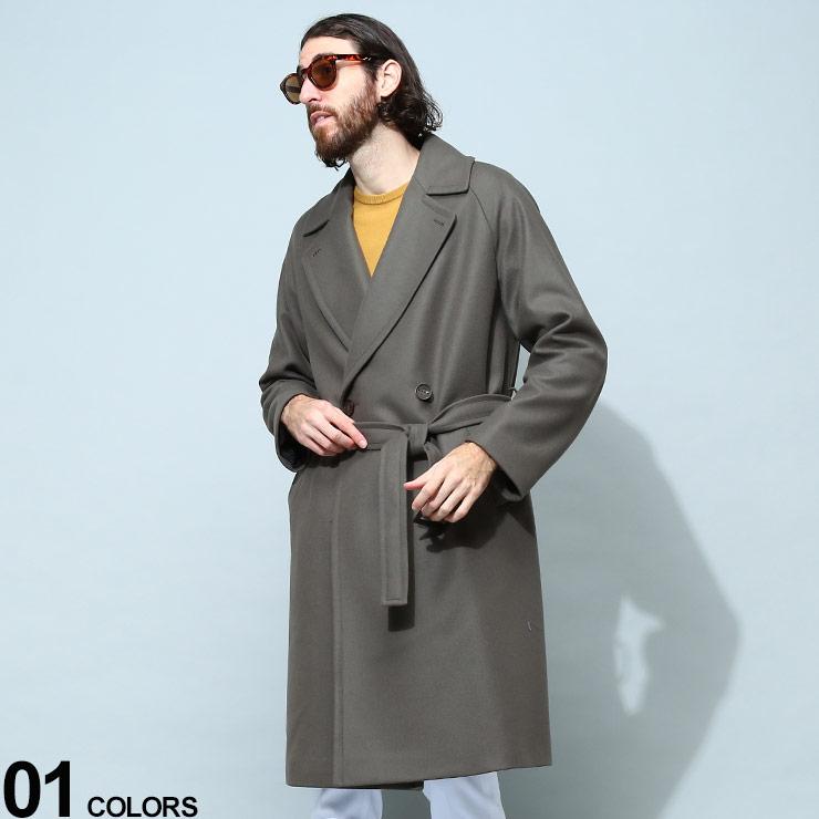 イーヴォ メンズ コート HEVO ウール混 ダブル ブレストコート