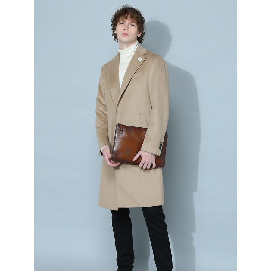 LARDINI ラルディーニ　ベージュ　ウール　チェスターコート　44 LARDINI ラルディーニ ベージュ ウール チェスターコート 44 【公式通販】