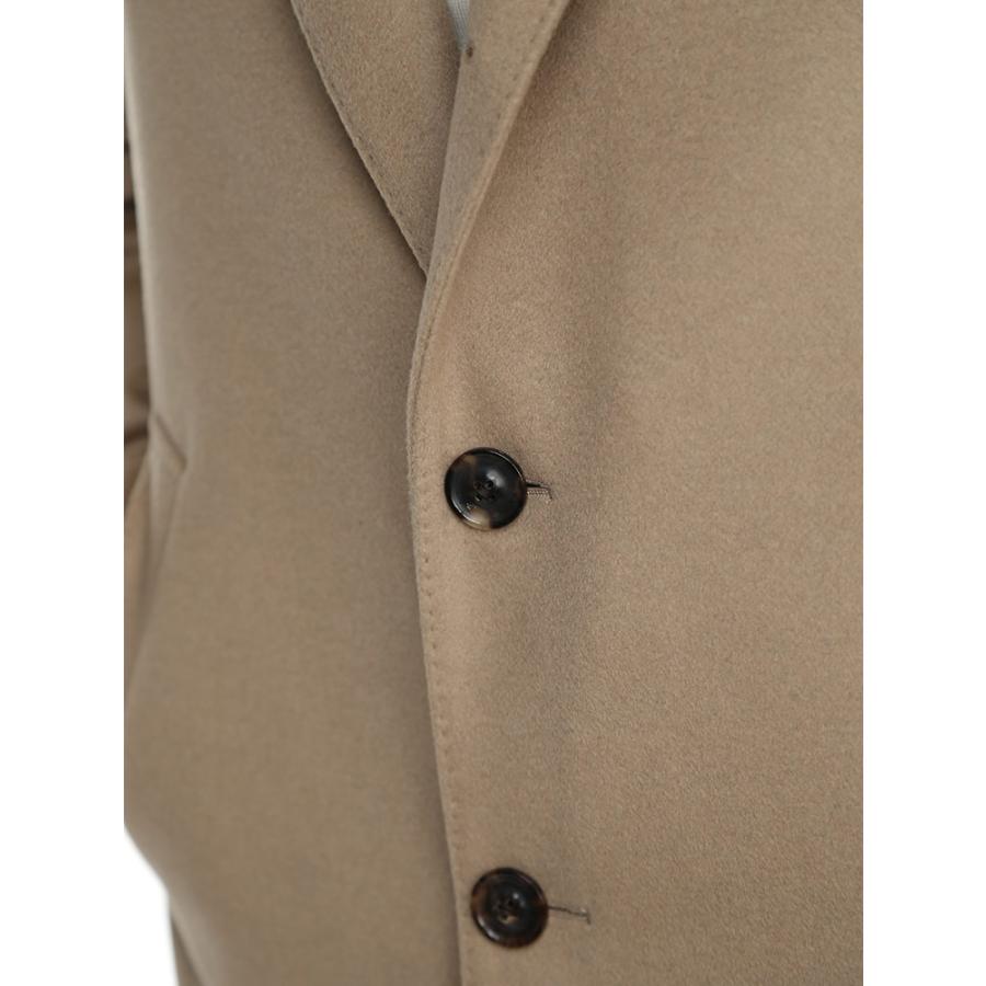 LARDINI ブラウン シングルチェスターコート ハンガー付 LARDINI