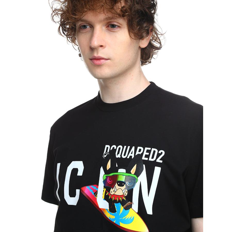 ディースクエアード Tシャツ DSQUARED2 クルーネック 半袖 メンズ ICON