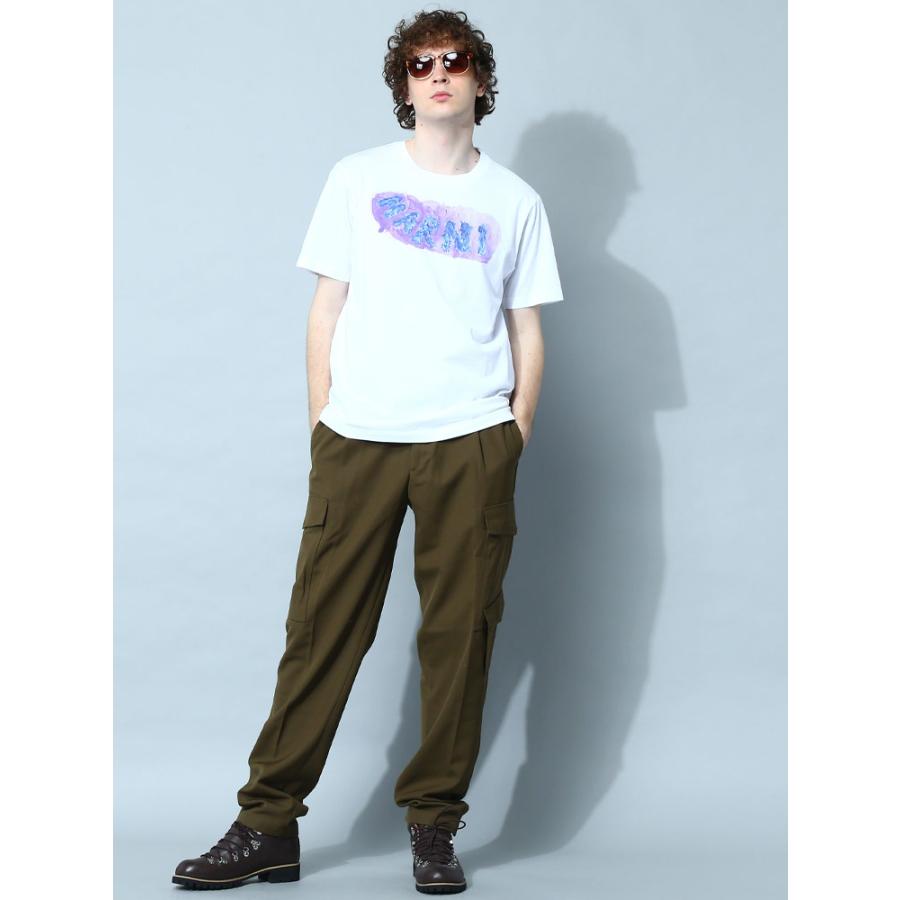 マルニ MARNI Tシャツ 半袖 メンズ クルーネック ロゴ ブランド トップス シャツ 大きいサイズあり ロゴT グラフィック プリント カットソー MAHUMU0198PB｜zen｜11