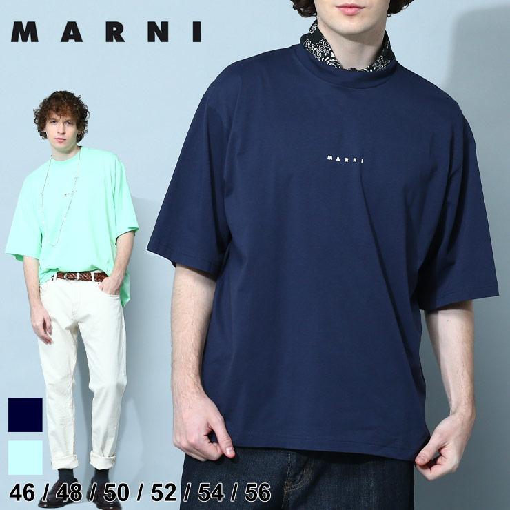 MARNI マルニ Tシャツ 半袖 メンズ レディース クルーネック ロゴ 
