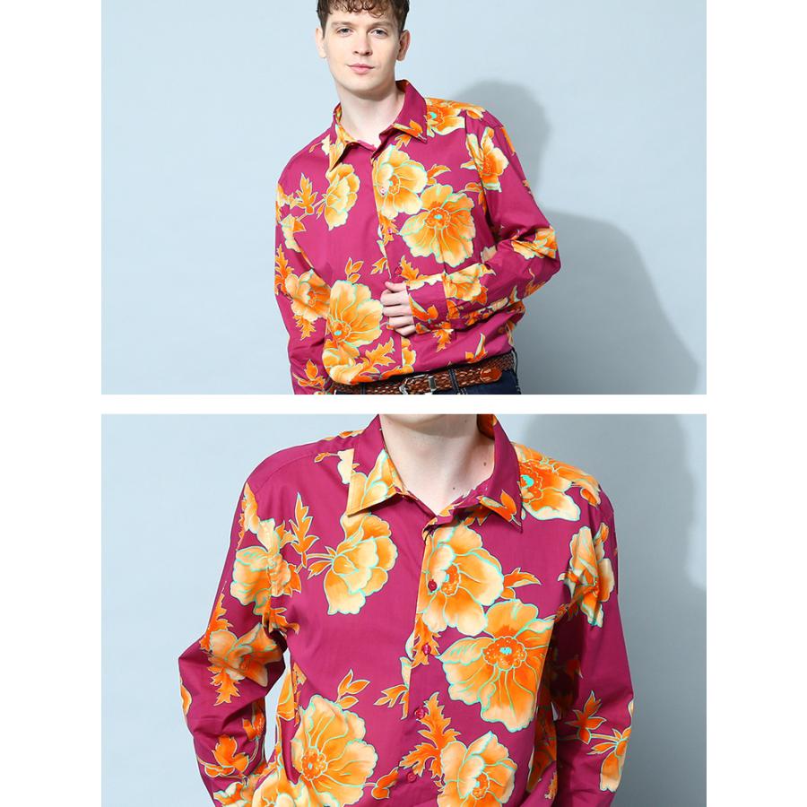 ETRO エトロ シャツ メンズ カジュアルシャツ 綿100% 花柄 長袖 ETRO エトロ シャツ メンズ カジュアルシャツ 綿100% 花柄 長袖