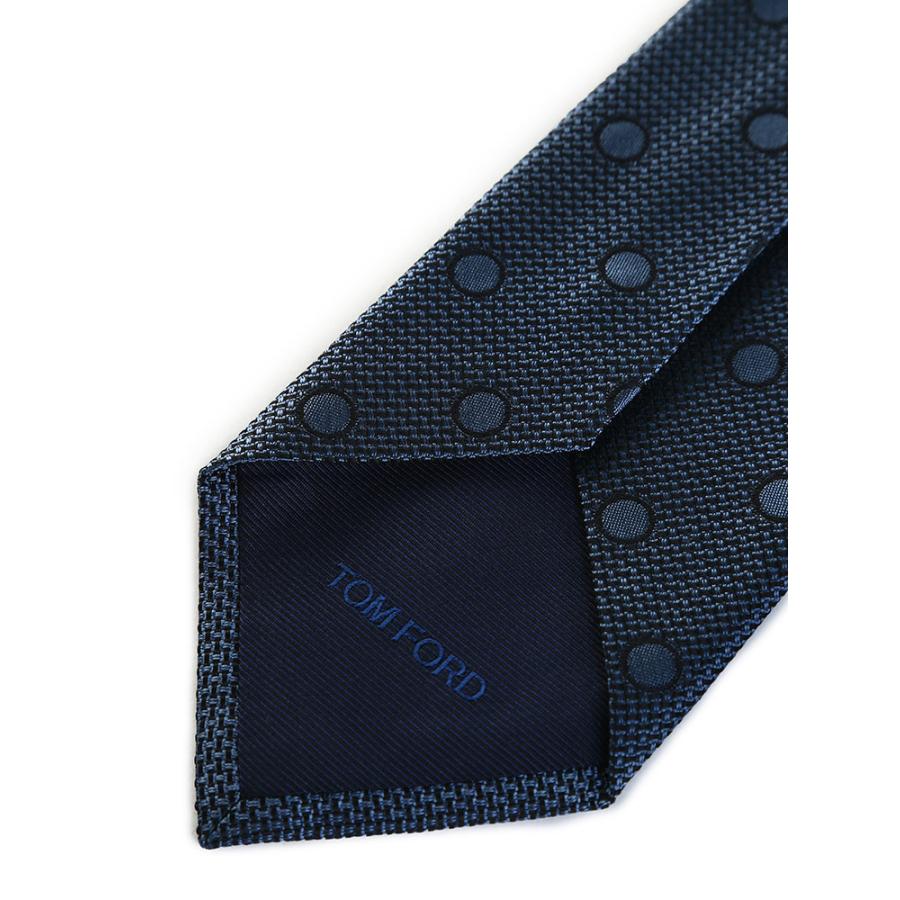 TOM FORD ダークネイビー ドット柄 ネクタイ　新品 トムフォード TOM FORD TOM FORD ネクタイ STE001 SPS050 ドット