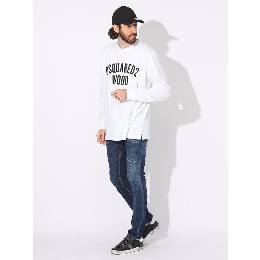 DSQUARED2 ディースクエアード Tシャツ 長袖 メンズ ロンT ロゴ DSQUARED2 ディースクエアード Tシャツ 長袖 メンズ ロンT ロゴ