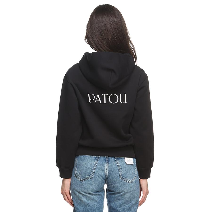 PATOU (パトゥ) 裏起毛 オーガニックコットン バックロゴ ジップアップ 