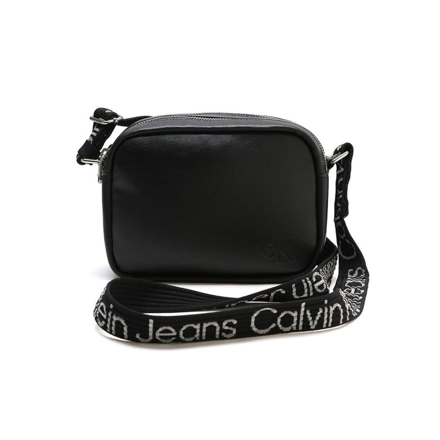 Calvin Klein  (カルバンクライン) フェイクレザー ワンポイントロゴ クロスボディバッグ CKLK60K611554｜zen｜09