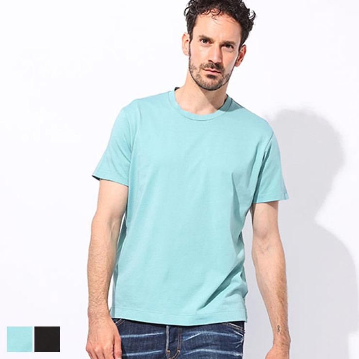 Finamore（フィナモレ） 半袖 Tシャツ メンズ シルケットコットン 無地