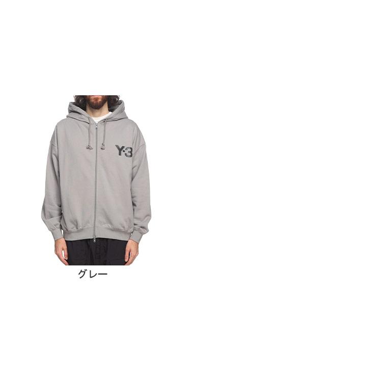 【daic】Y-3 ワイスリー フルジップパーカー バックロゴ ホワイト FL ZIP HODDIE Y-3│Y-3 ワイスリー