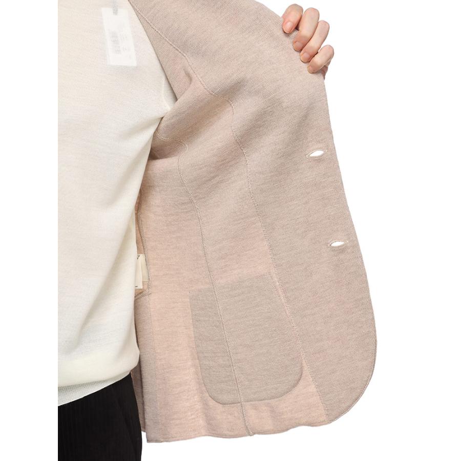 タカ様　美品　LARDINI ラルディーニ ニットジャケット　ウール　Sサイズ LARDINI（ラルディーニ） ジャケット / ウール ミラノリブ シングル