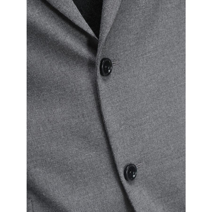 ラルディーニ LARDINI ストレッチ フランネル 無地 2つボタン シングル ノータック スーツ LD149EE63701P メンズの画像