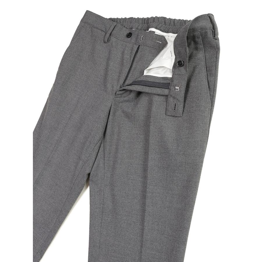 ラルディーニ LARDINI ストレッチ フランネル 無地 2つボタン シングル ノータック スーツ LD149EE63701P メンズの画像