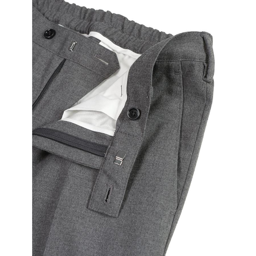 ラルディーニ LARDINI ストレッチ フランネル 無地 2つボタン シングル ノータック スーツ LD149EE63701P メンズの画像
