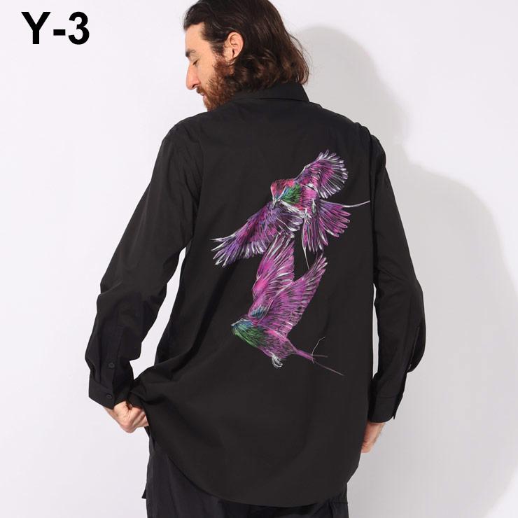 Y-3 (ワイスリー) バックプリント 長袖 シャツ メンズ GFX SHIRT Y-3 (ワイスリー) バックプリント 長袖 シャツ メンズ GFX SHIRT