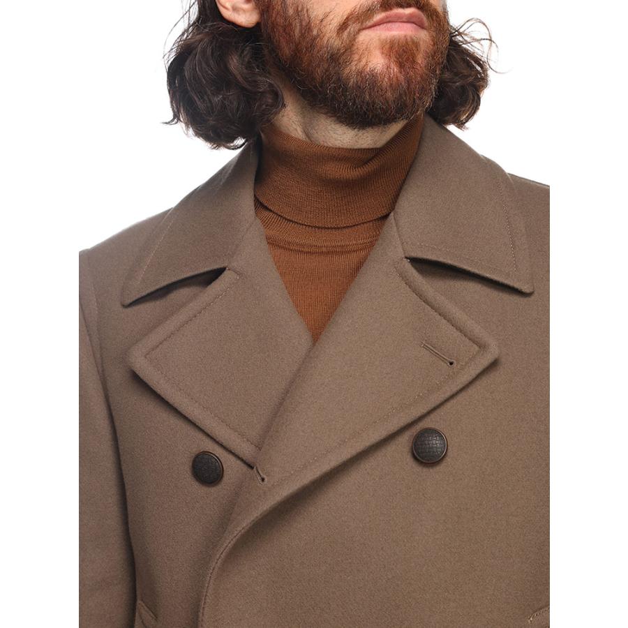 タリアトーレ　ウール　ダブルブレストコート ベージュ　46サイズ TAGLIATORE（タリアトーレ） ウール ダブルブレストコート メンズ