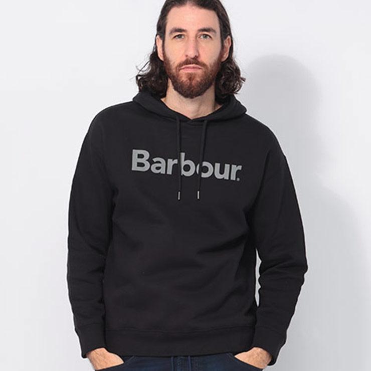 Barbour バブアー BARBOUR 裏起毛 ロゴプリント プルオーバー