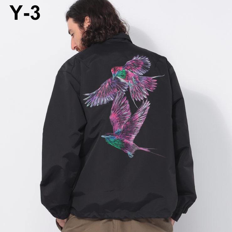 Y-3 ワイスリー ナイロン バックプリント コーチジャケット Y-3 ワイスリー ナイロン バックプリント コーチジャケット