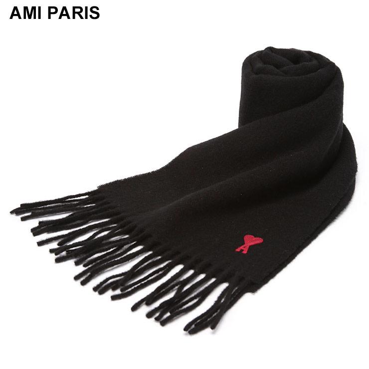 AMI Alexandre Mattiussi アミパリス PARIS ウール フリンジスカーフ  