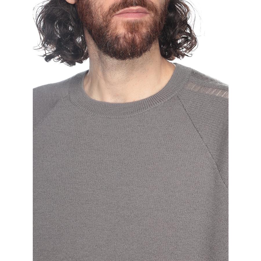 Y-3 ワイスリー 袖ライン リラックスシルエット ウールニット メンズ