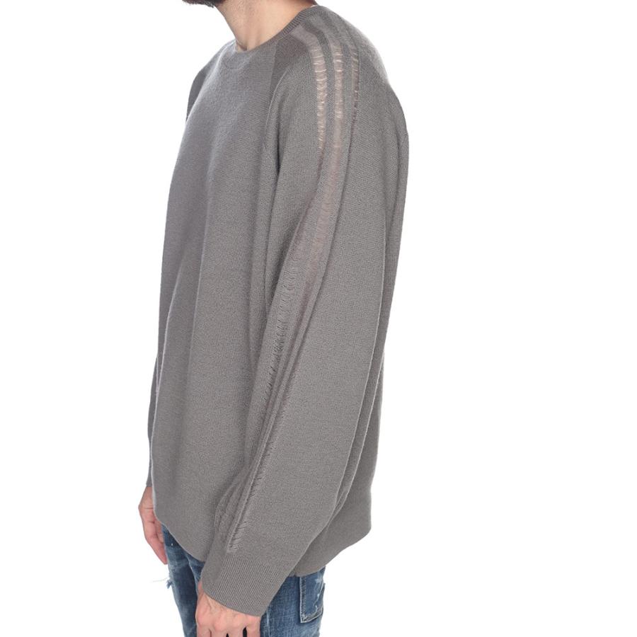 Y-3 ワイスリー 袖ライン リラックスシルエット ウールニット メンズ