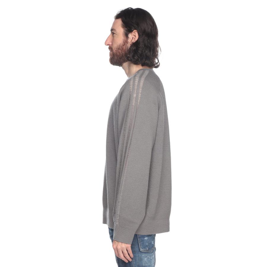 Y-3 ワイスリー 袖ライン リラックスシルエット ウールニット メンズ