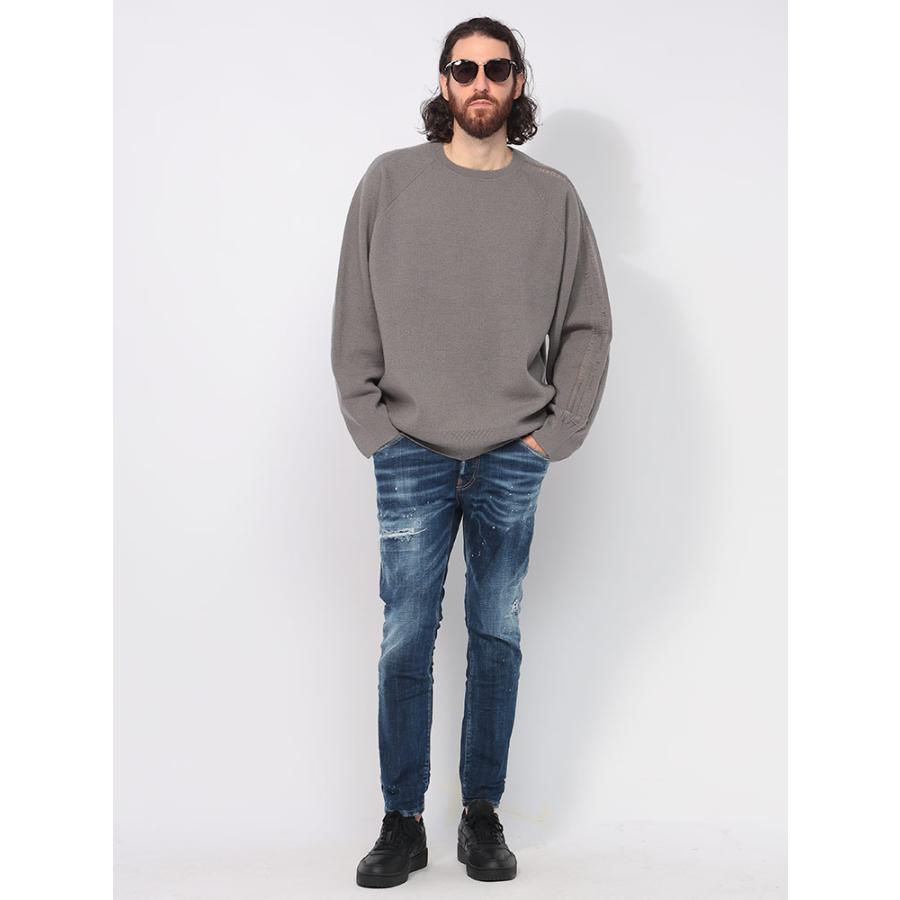 Y-3 ワイスリー 3S 袖ライン リラックスシルエット ウールニット M Y-3 ワイスリー 袖ライン リラックスシルエット ウールニット メンズ