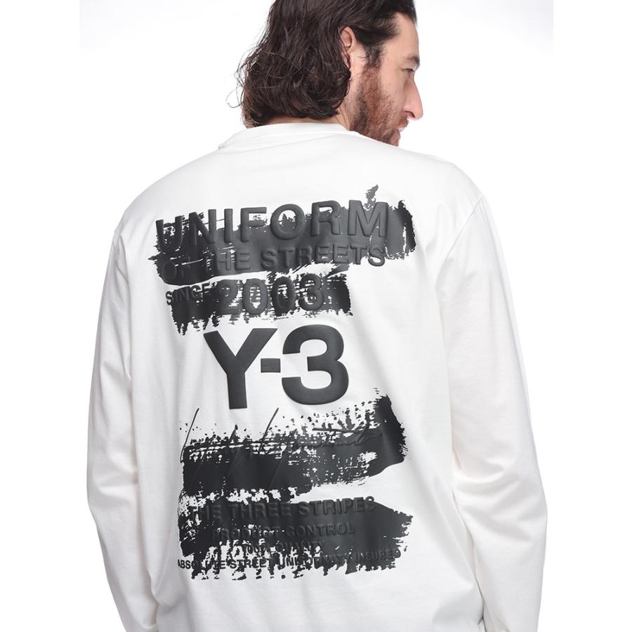 Y-3 (ワイスリー) U グラフィック バックロゴ 長袖 Tシャツ Y-3 ワイスリー U グラフィック バックロゴ クルーネック 長袖 Tシャツ