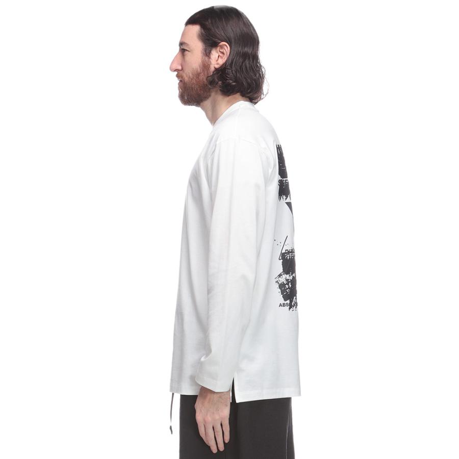 Y-3 ワイスリー U グラフィック バックロゴ クルーネック 長袖 Tシャツ