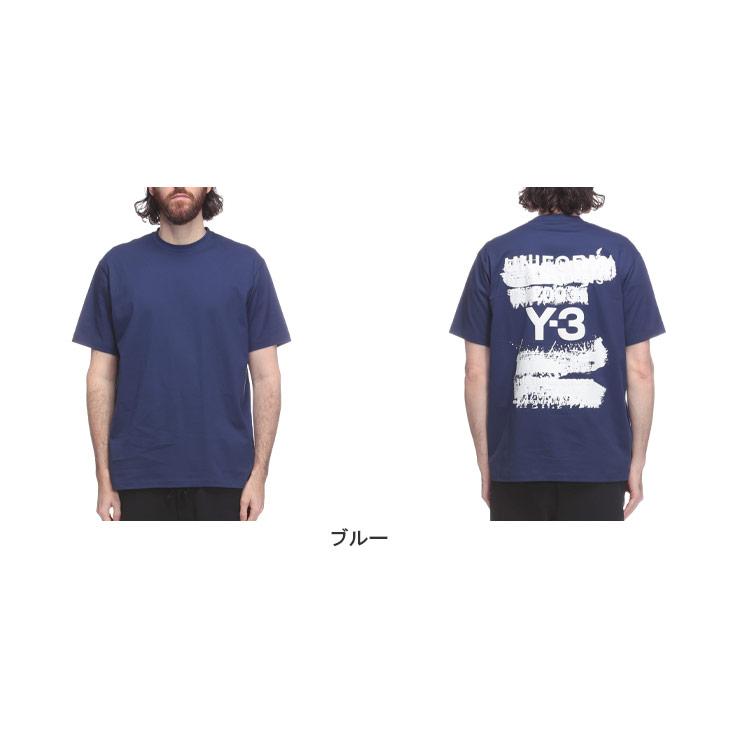 Y-3 ワイスリー U グラフィック バックロゴ クルーネック 半袖 Tシャツ